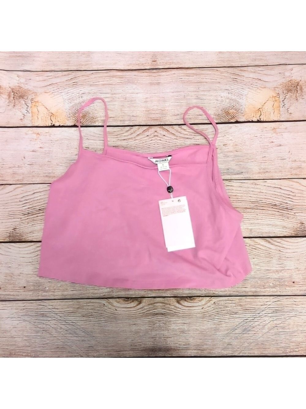 Monki purplish pink cami crop top size xl